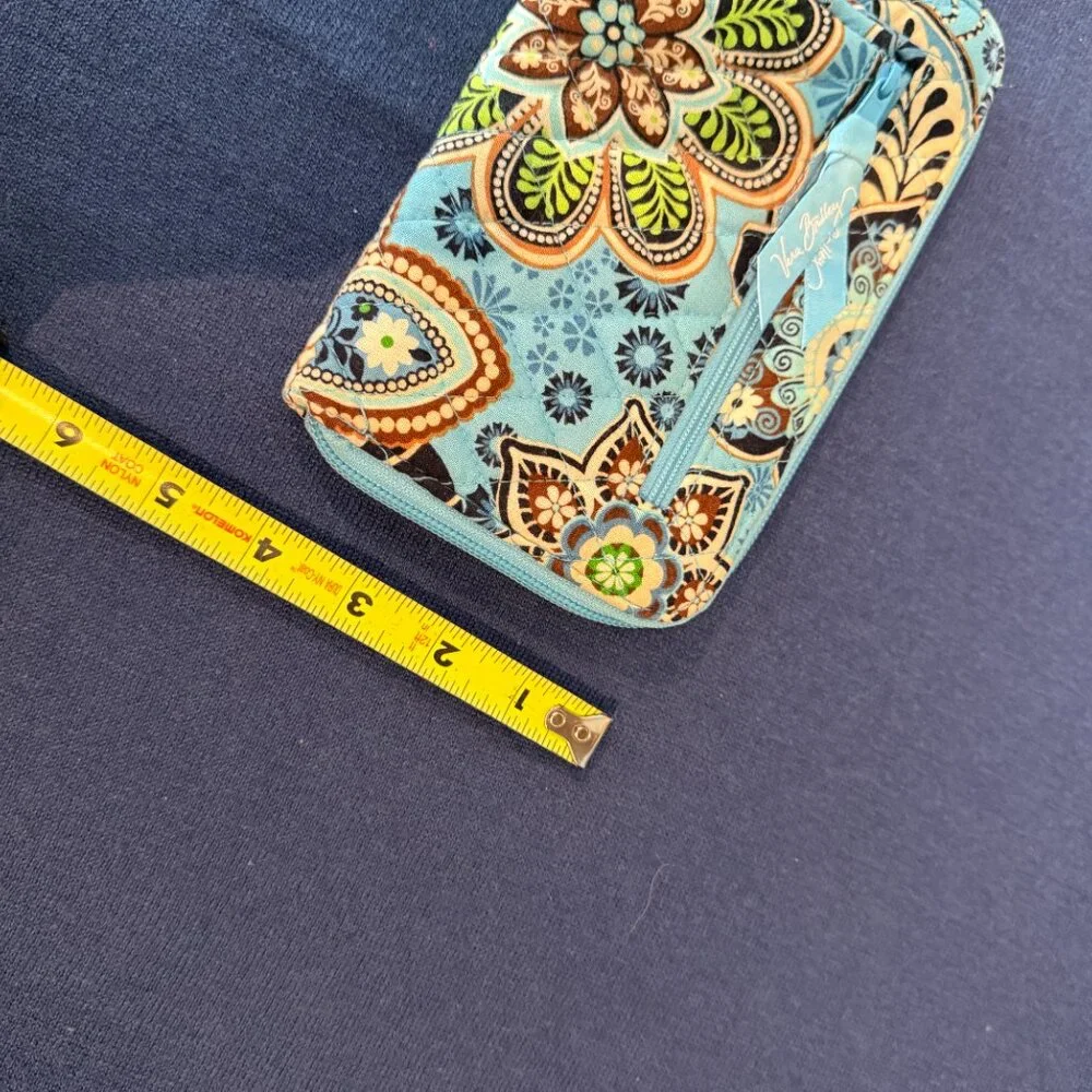 VERA BRADLEY Bali Blue Pattern Zip Around Wallet (Retired) - EUC - Picture 7 of 7